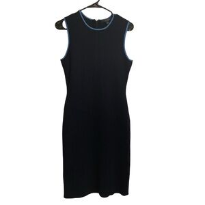 Brooks Brothers Women’s Sheath Dress Merino Wool Navy Blue